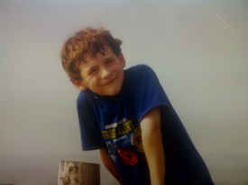 michale in frog shirt